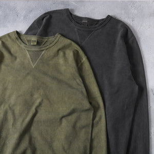 
                  
                    画像をギャラリービューアにロードします【2025 Seasonal Color】“STANDARD” 14/- COZUN 両Vガゼット クルーネック ロング Tシャツ【Pigment Dye】BR-3043PG
                  
                