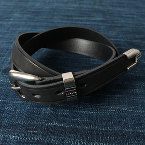 姫路レザー】25mm Leather Western Buckle Belt LE-4349 – BARNS