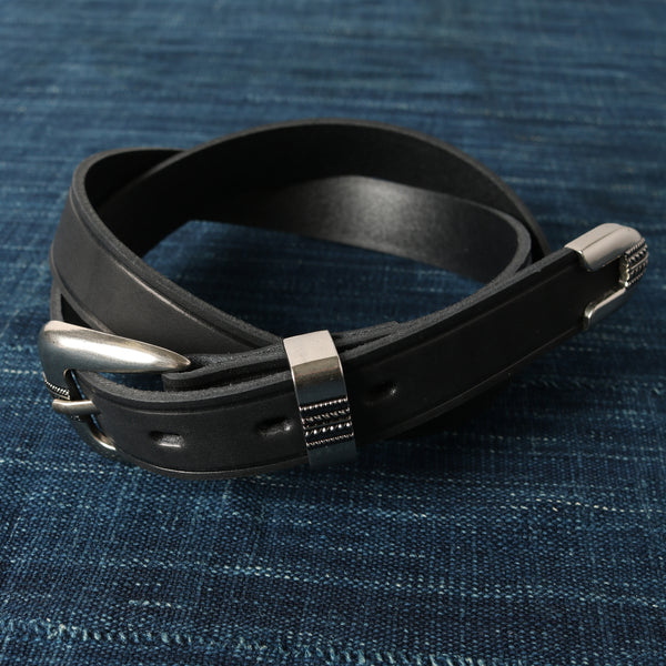 姫路レザー】25mm Leather Western Buckle Belt LE-4349 – BARNS