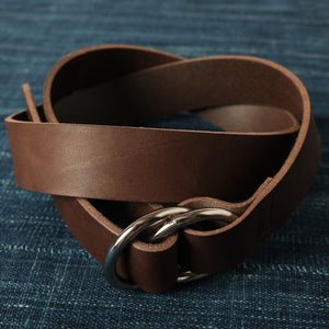 姫路レザー】30mm Double Ring Belt LE-4350 – BARNS OUTFITTERS