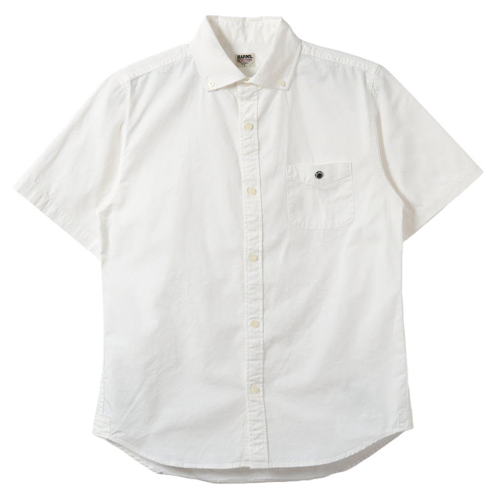 Wide Spread Collar Oxford B.D. S/S Shirt BR-5266N – BARNS