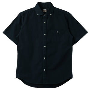 BARNS OUTFITTERS ボウリングシャツ 黒 Wide Spread Collar Oxford B.D. S/S Shirt BR-5266N – BARNS