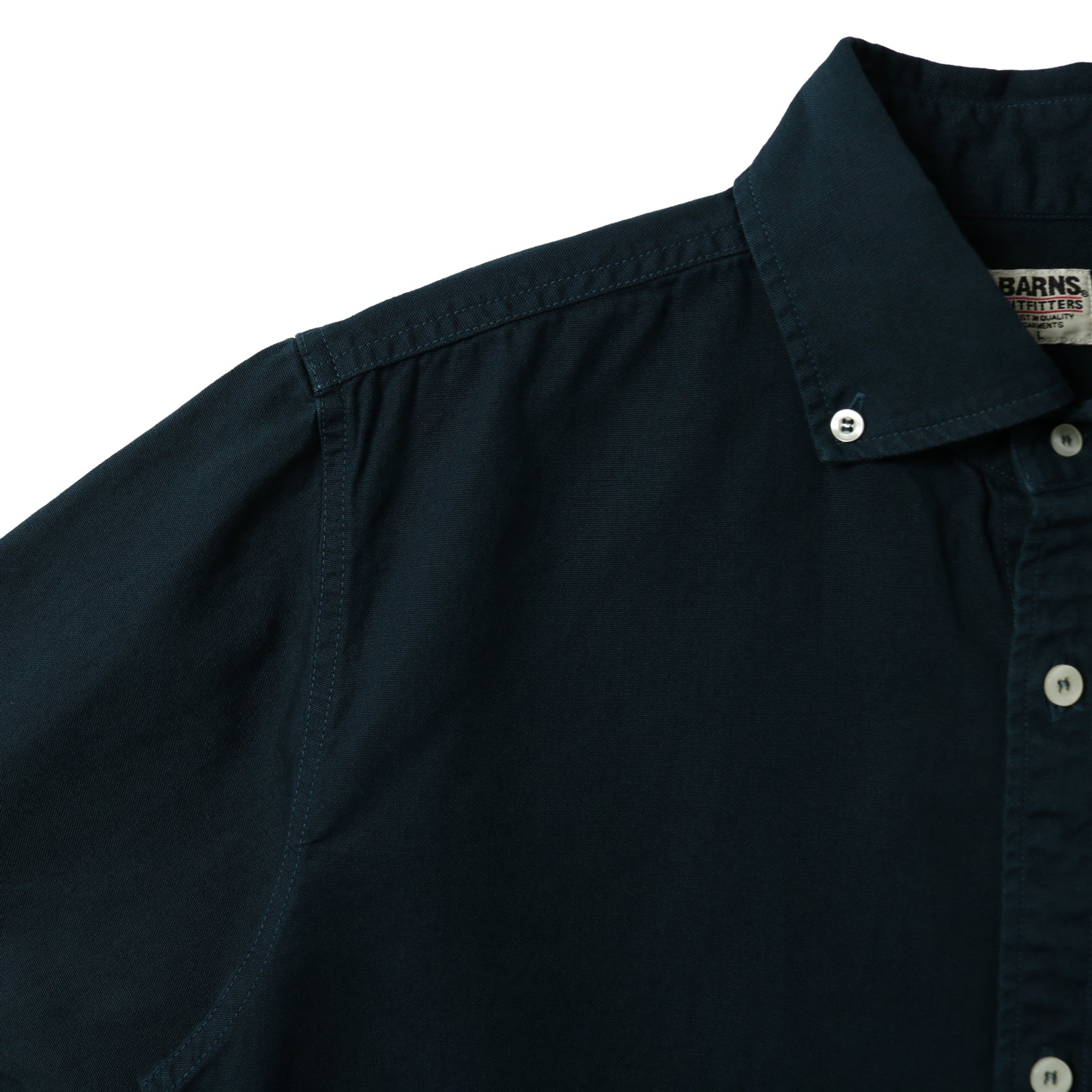 Wide Spread Collar Oxford B.D. S/S Shirt BR-5266N – BARNS