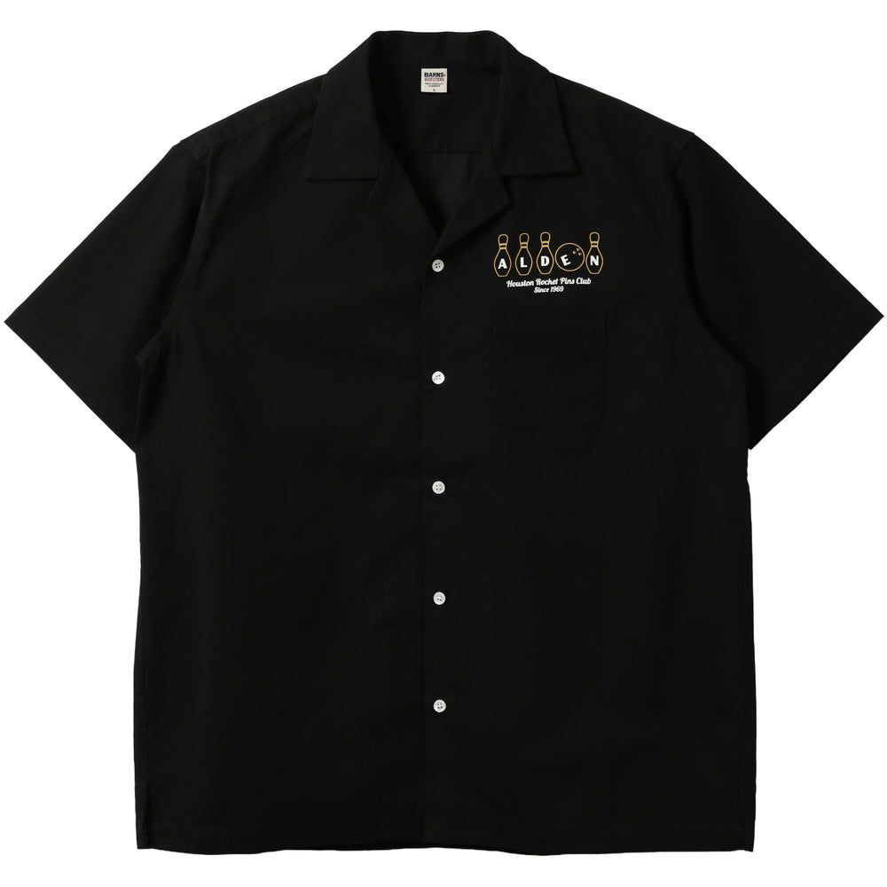 Heavy Twill Cotton Bowling Shirt【ALDEN】BR-26201 – BARNS