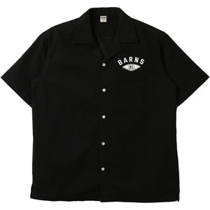 BARNS OUTFITTERS ボウリングシャツ 黒 Heavy Twill Cotton Bowling Shirt【Flying Wheel】BR-26202 – BARNS