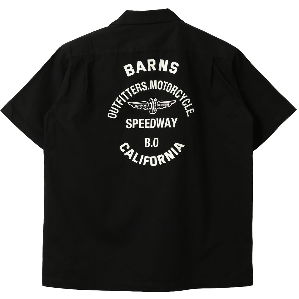 Heavy Twill Cotton Bowling Shirt【Flying Wheel】BR-26202 – BARNS