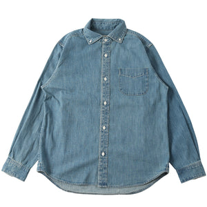 
                  
                    画像をギャラリービューアにロードします8oz Denim Wide Spread Collar B.D. L/S Shirt BR-25338
                  
                