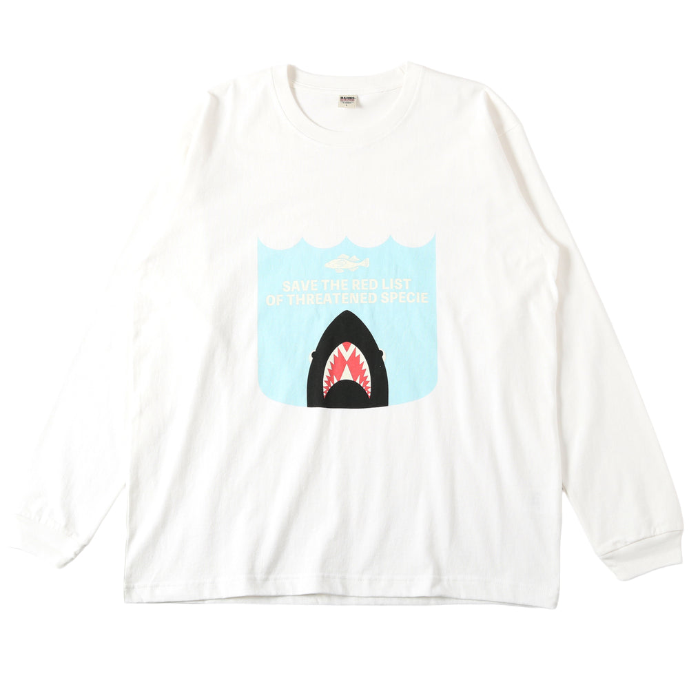 
                  
                    画像をギャラリービューアにロードします16/- HOT-SHOT Print L/S T-shirt 【SAVE THE RED LIST】BR-25422
                  
                