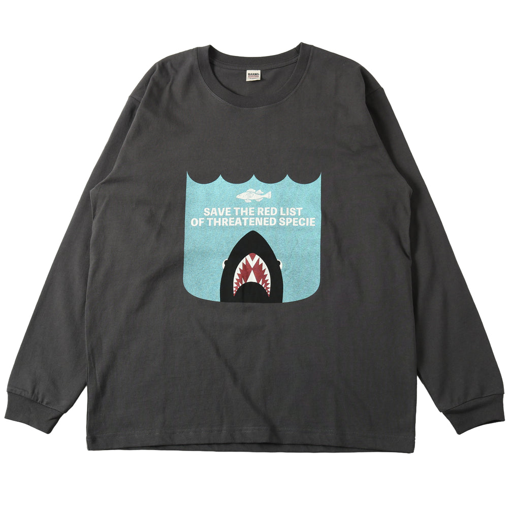 
                  
                    画像をギャラリービューアにロードします16/- HOT-SHOT Print L/S T-shirt 【SAVE THE RED LIST】BR-25422
                  
                