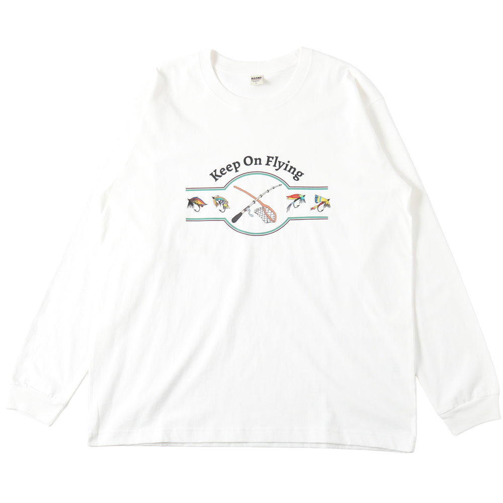 
                  
                    画像をギャラリービューアにロードします16/- HOT-SHOT Print L/S T-shirt 【Keep On Flying】BR-25423
                  
                