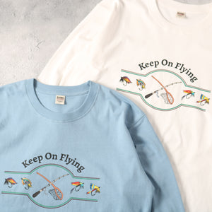 
                  
                    画像をギャラリービューアにロードします16/- HOT-SHOT Print L/S T-shirt 【Keep On Flying】BR-25423
                  
                
