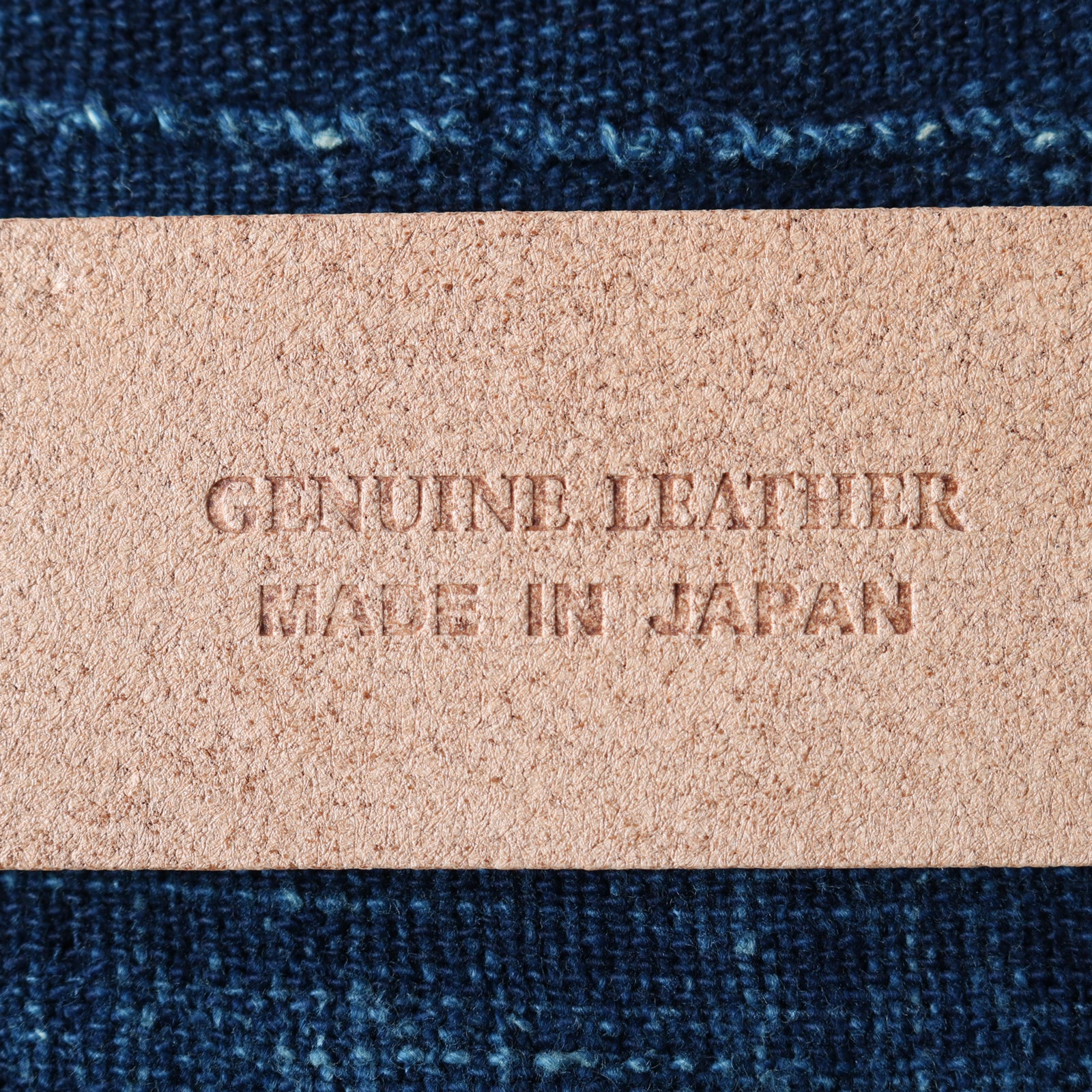姫路レザー】Garrison Buckle 40mm Leather Belt【Natural Leather】LE