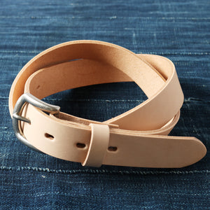 
                  
                    画像をギャラリービューアにロードします【姫路レザー】30mm Leather Belt【Natural Leather】LE-4346
                  
                