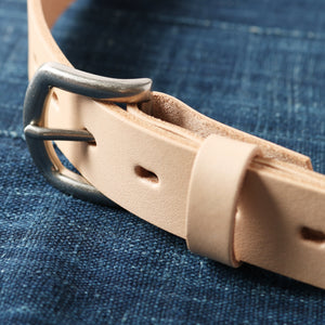 
                  
                    画像をギャラリービューアにロードします【姫路レザー】30mm Leather Belt【Natural Leather】LE-4346
                  
                