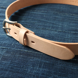 
                  
                    画像をギャラリービューアにロードします【姫路レザー】30mm Leather Belt【Natural Leather】LE-4346
                  
                