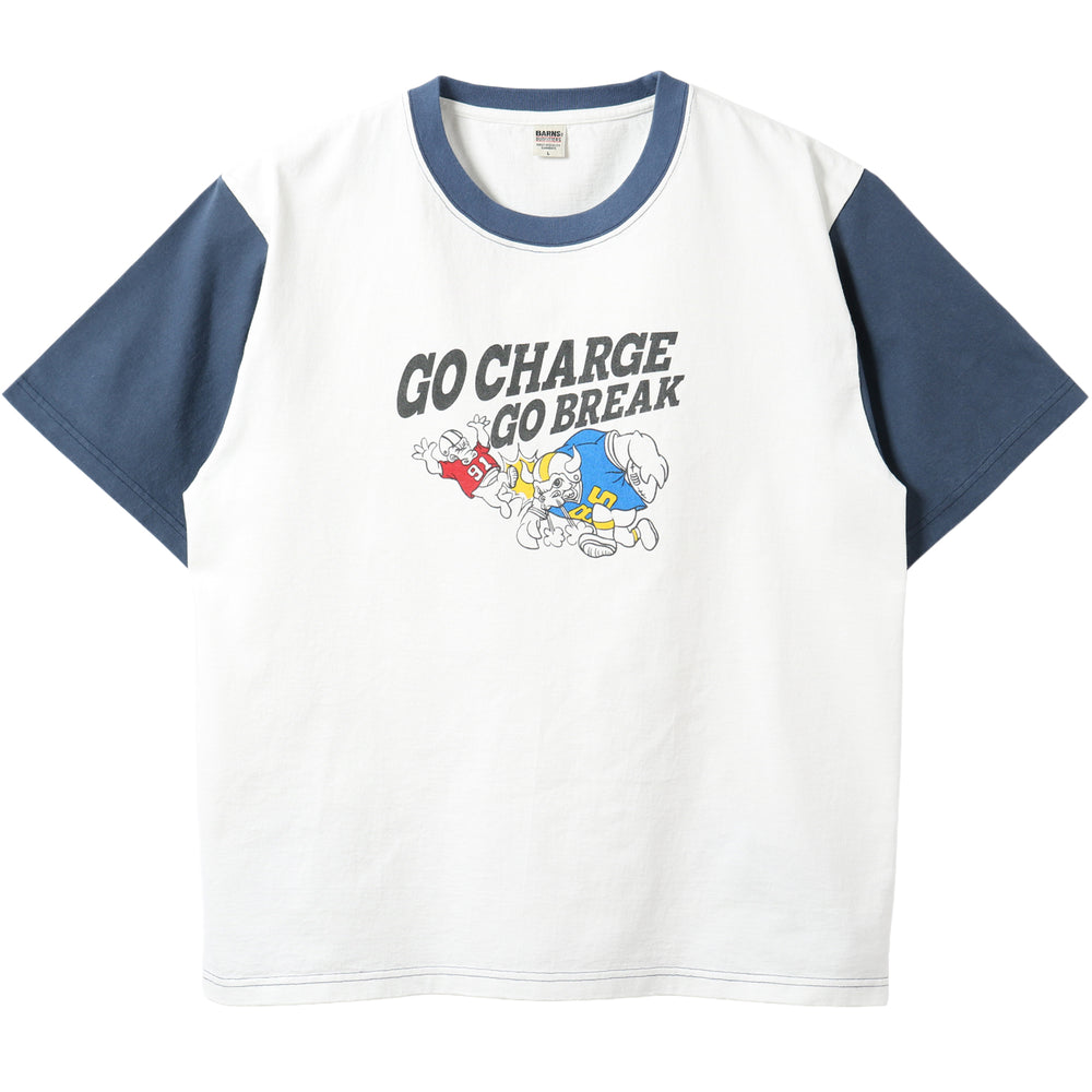 Print T-shirt – BARNS OUTFITTERS (バーンズアウトフィッターズ