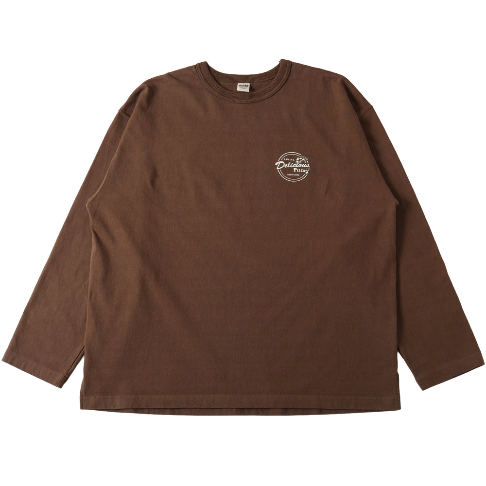 
                  
                    画像をギャラリービューアにロードします10/- 90&amp;#39;s Heavy Weight L/S Print T-shirt【Delicious PIZZA】BR-25407
                  
                