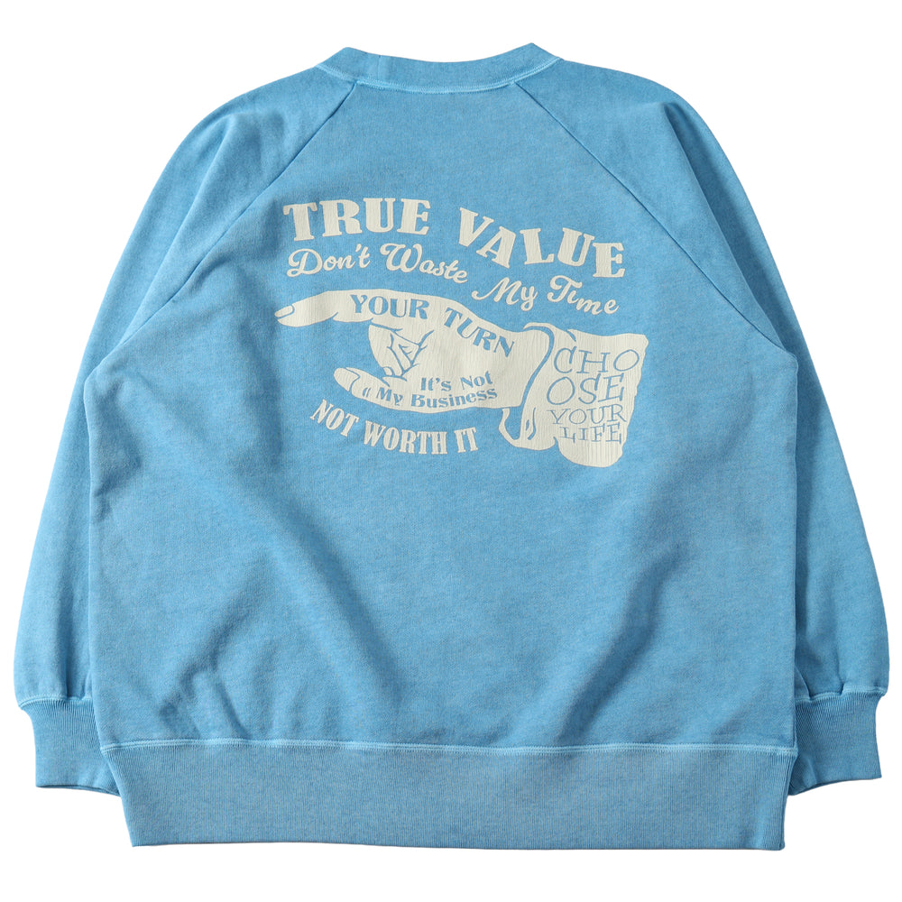 
                  
                    画像をギャラリービューアにロードします【Pigment Dye】G.O.A.T. Slub Sweatshirt【TRUE VALUE】BR-25414
                  
                