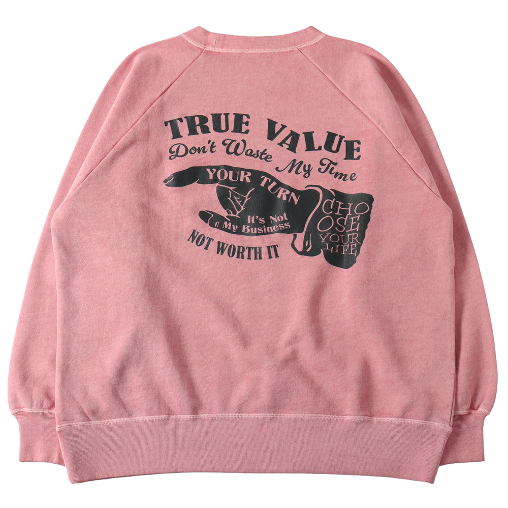 
                  
                    画像をギャラリービューアにロードします【Pigment Dye】G.O.A.T. Slub Sweatshirt【TRUE VALUE】BR-25414
                  
                