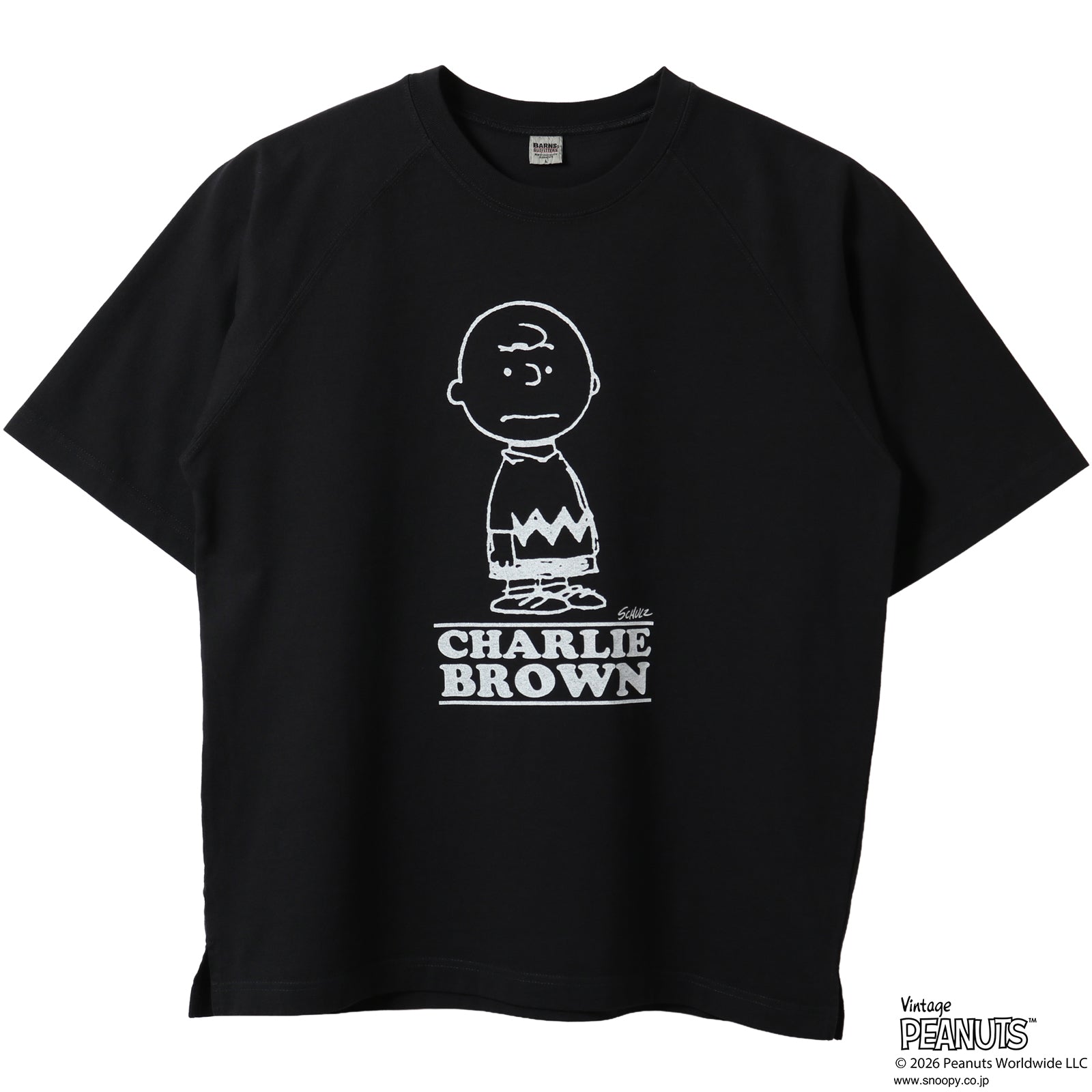 CHARLIE BROWN】Raglan S/S Print T-shirt【Special Item】BR-26216
