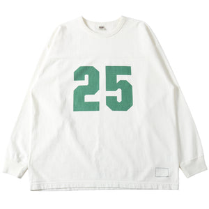 
                  
                    画像をギャラリービューアにロードします10/- 90&amp;#39;s Heavy Weight Football L/S T-shirt 【Numbering】BR-25446
                  
                