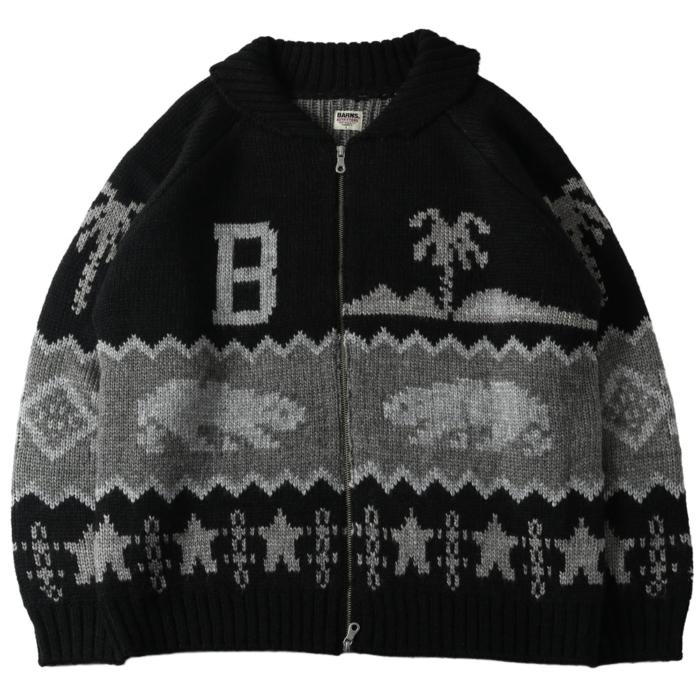 
                  
                    画像をギャラリービューアにロードしますZip Up Cowichan Cardigan BR-25451
                  
                