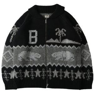 
                  
                    画像をギャラリービューアにロードしますZip Up Cowichan Cardigan BR-25451
                  
                