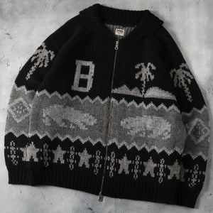 
                  
                    画像をギャラリービューアにロードしますZip Up Cowichan Cardigan BR-25451
                  
                