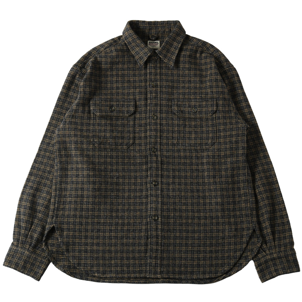 
                  
                    画像をギャラリービューアにロードします40&amp;#39;s Worker Tweedy Cotton Flannel Shirt【Ver.1】BR-25372
                  
                