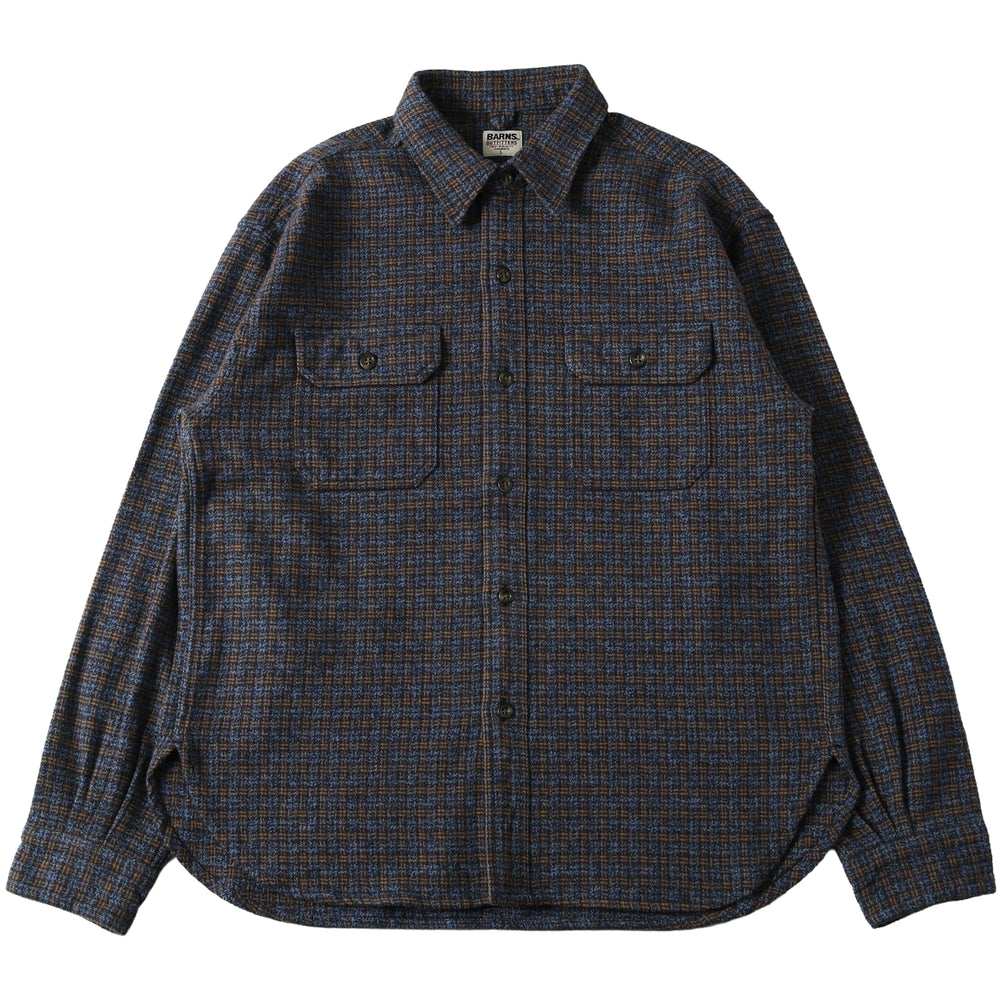 
                  
                    画像をギャラリービューアにロードします40&amp;#39;s Worker Tweedy Cotton Flannel Shirt【Ver.1】BR-25372
                  
                