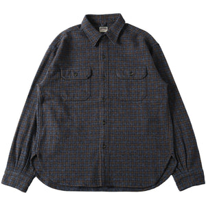 
                  
                    画像をギャラリービューアにロードします40&amp;#39;s Worker Tweedy Cotton Flannel Shirt【Ver.1】BR-25372
                  
                