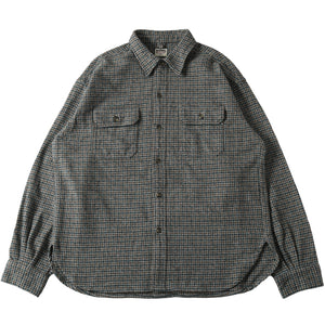 
                  
                    画像をギャラリービューアにロードします40&amp;#39;s Worker Tweedy Cotton Flannel Shirt【Ver.2】BR-25470
                  
                