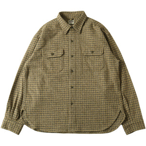 
                  
                    画像をギャラリービューアにロードします40&amp;#39;s Worker Tweedy Cotton Flannel Shirt【Ver.2】BR-25470
                  
                