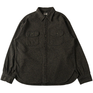 
                  
                    画像をギャラリービューアにロードします40&amp;#39;s Worker Tweedy Cotton Flannel Shirt【Ver.2】BR-25470
                  
                