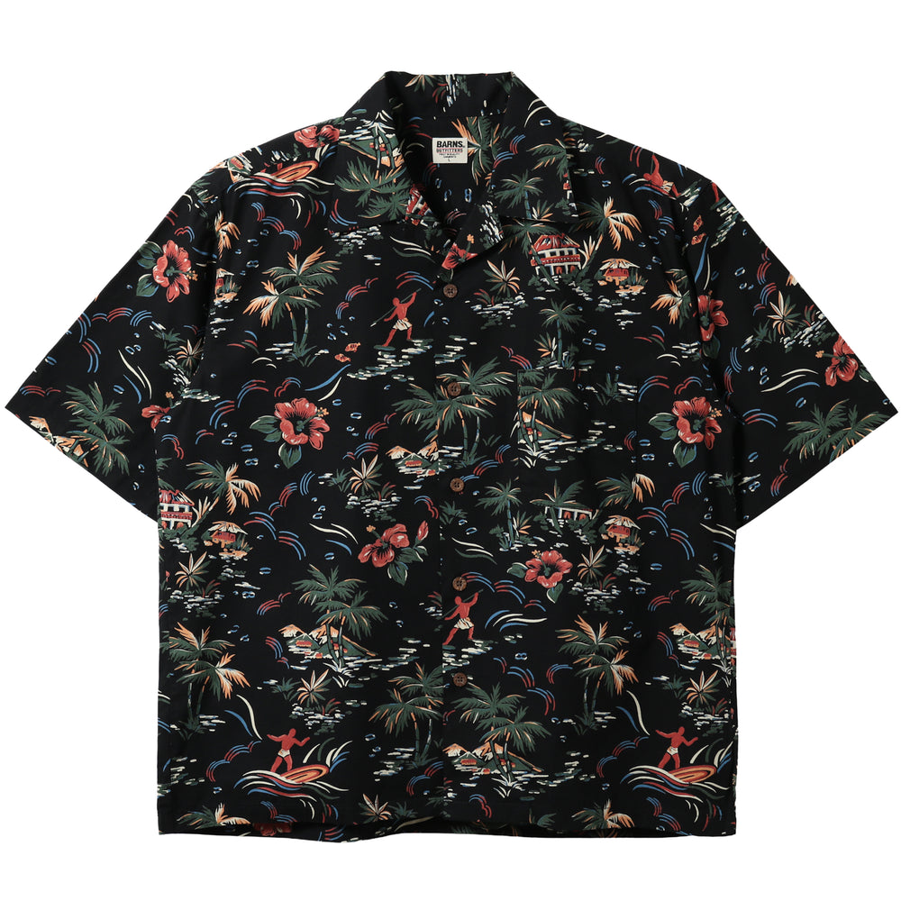 BURN OUT  バーンアウト 新品アロハシャツとハットの2点セット Cotton Aloha S/S Shirt BR-26267 – BARNS OUTFITTERS (バーンズ