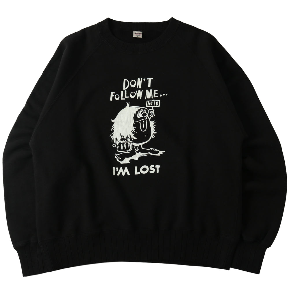 
                  
                    画像をギャラリービューアにロードしますAzuma Drop Needle Ribbed Crewneck Print Sweatshirt【I&amp;#39;M LOST】BR-25437
                  
                