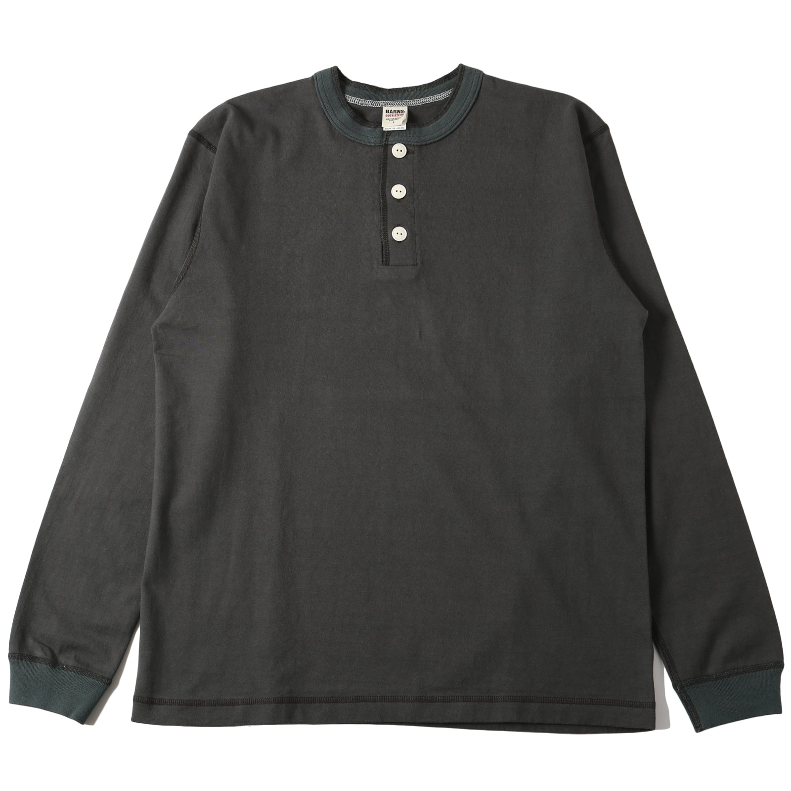 STANDARD” 14/- COZUN ヘビーウェイト ヘンリーネック ロングTシャツ