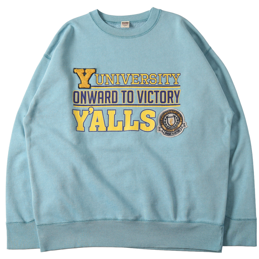 
                  
                    画像をギャラリービューアにロードします【Pigment Dye】Athletic Crewneck Print Sweatshirt【Y&amp;#39;ALLS】BR-25462
                  
                