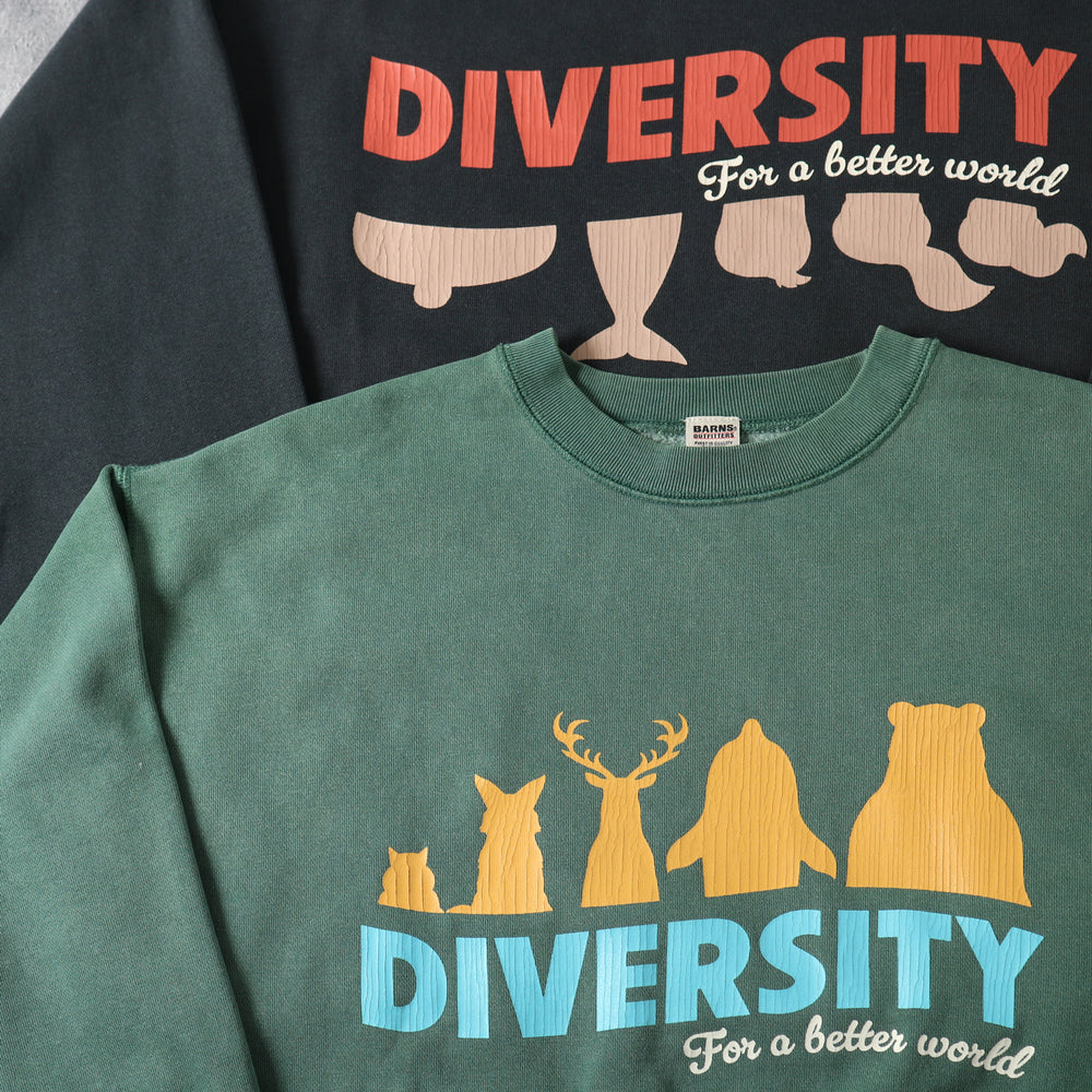 
                  
                    画像をギャラリービューアにロードします【Pigment Dye】Athletic Crewneck Print Sweatshirt【DIVERSITY】BR-25463
                  
                