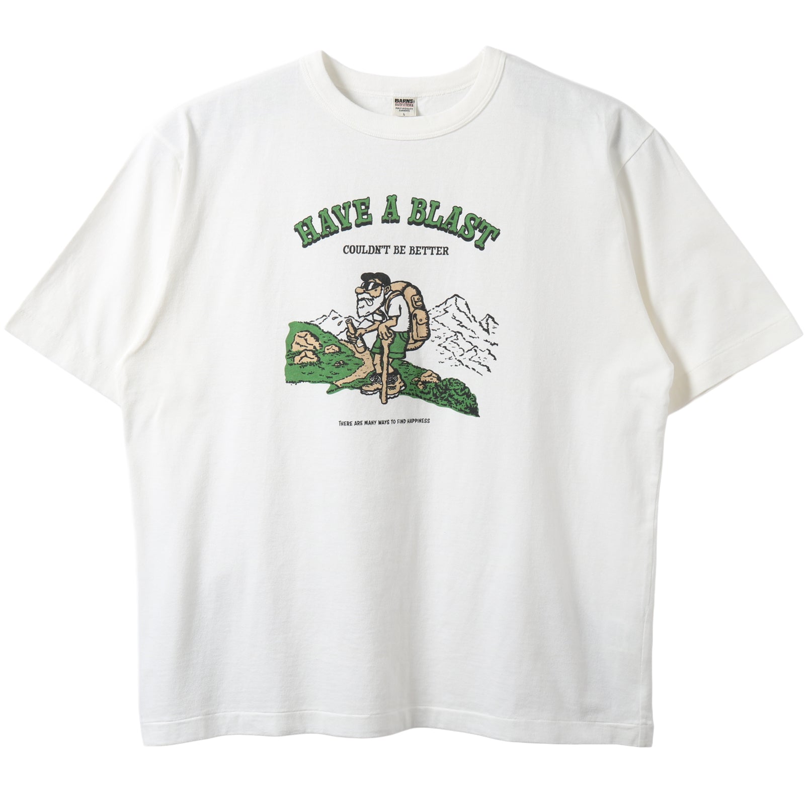 Pigment Dye】20/- JPN Standard S/S Print T-shirt【HAVE A BLAST】BR
