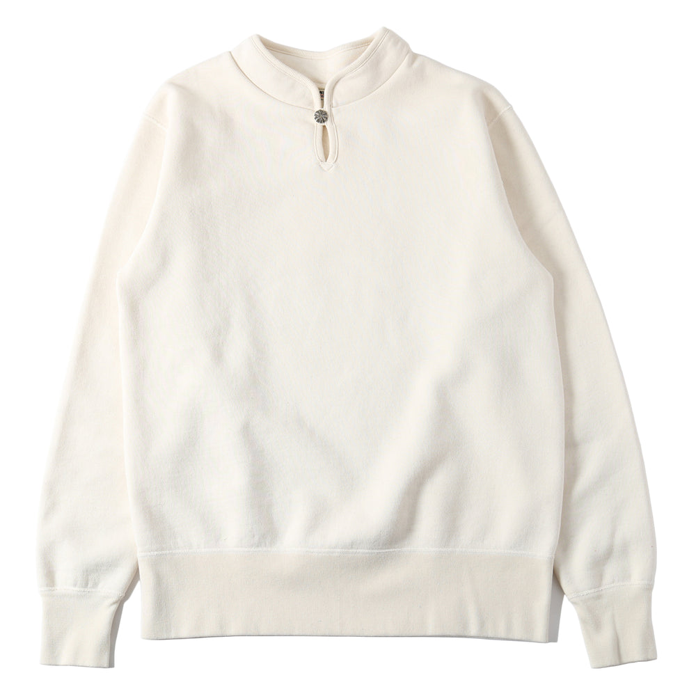 
                  
                    画像をギャラリービューアにロードします30/7 COZUN High Neck Concho Sweatshirt【Button Works】 BR-3022BW
                  
                