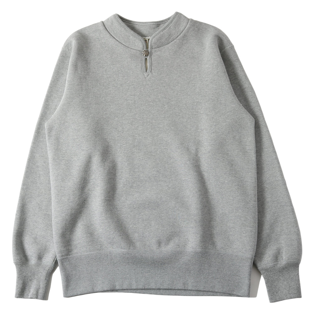 
                  
                    画像をギャラリービューアにロードします30/7 COZUN High Neck Concho Sweatshirt【Button Works】 BR-3022BW
                  
                