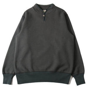 
                  
                    画像をギャラリービューアにロードします30/7 COZUN High Neck Concho Sweatshirt【Button Works】 BR-3022BW
                  
                