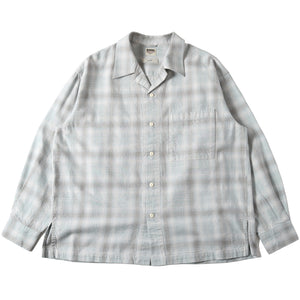 
                  
                    画像をギャラリービューアにロードしますIndigo Cotton Faded Check Shirt 【Shuttle notes】BR-25139
                  
                