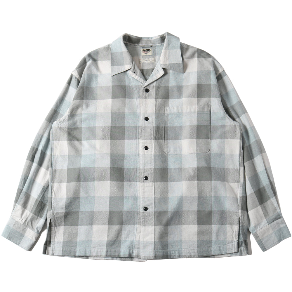 
                  
                    画像をギャラリービューアにロードしますIndigo Cotton Faded Check Shirt 【Shuttle notes】BR-25139
                  
                