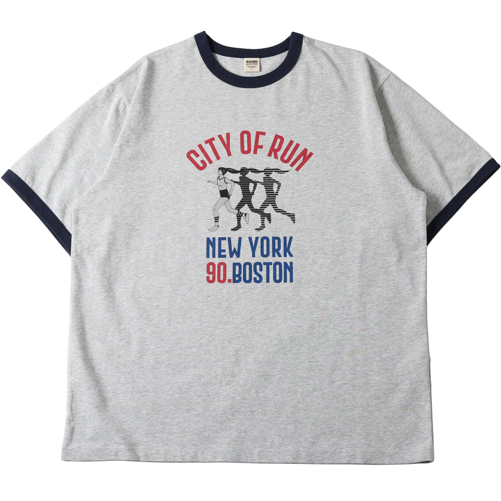 
                  
                    画像をギャラリービューアにロードしますRinger Print S/S T-shirt 【CITY OF RUN】BR-25168
                  
                