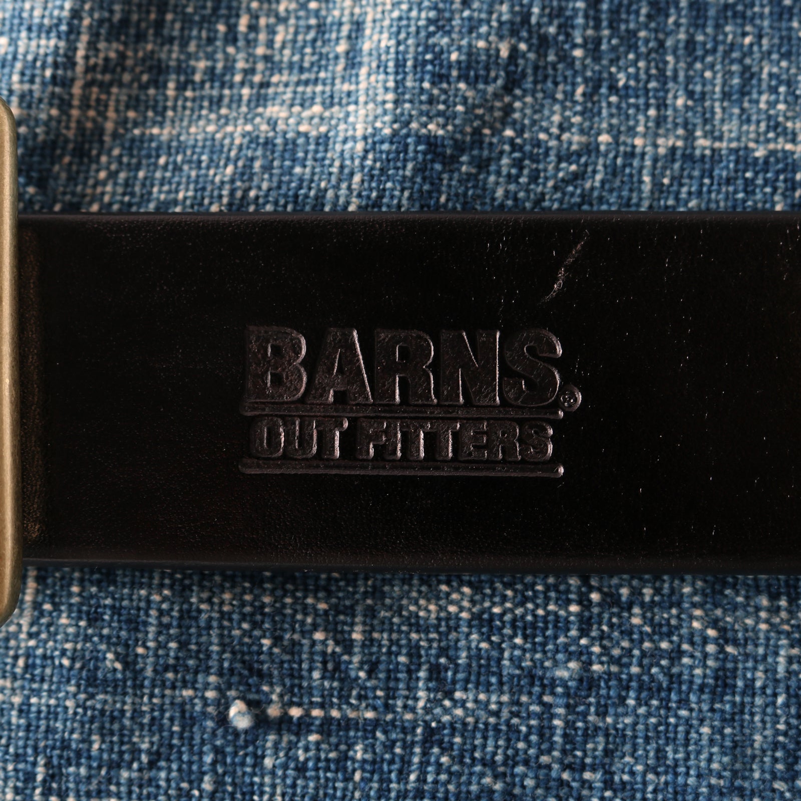ラスト1点　超硬合金バレル　ファイナルアンサー　改２　1 点もの　 ル　USED 栃木レザー】“STANDARD” Big Buckle 40mm Leather Belt 【Gold Color