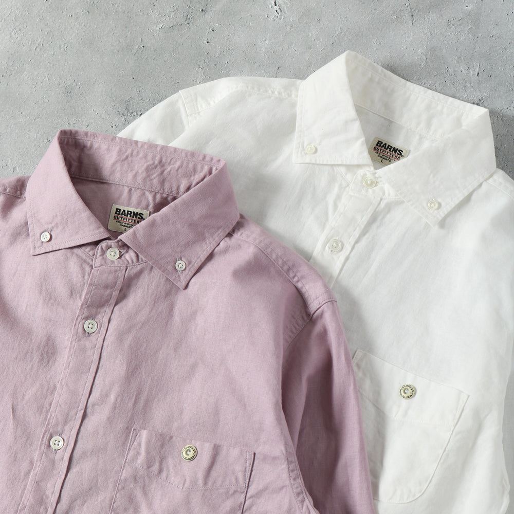 
                  
                    画像をギャラリービューアにロードしますWide Spread Collar Cotton Linen B.D Shirt BR-25171
                  
                