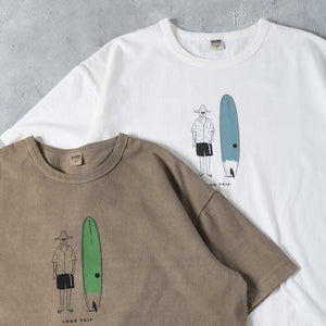 
                  
                    画像をギャラリービューアにロードします【Pigment Dye】14/- Heavy Weight S/S Print T-shirt【Long Trip】BR-24304
                  
                