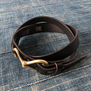 
                  
                    画像をギャラリービューアにロードします【栃木レザー】Hook Buckle Leather Belt 【Summer Oil Leather】LE-4087
                  
                